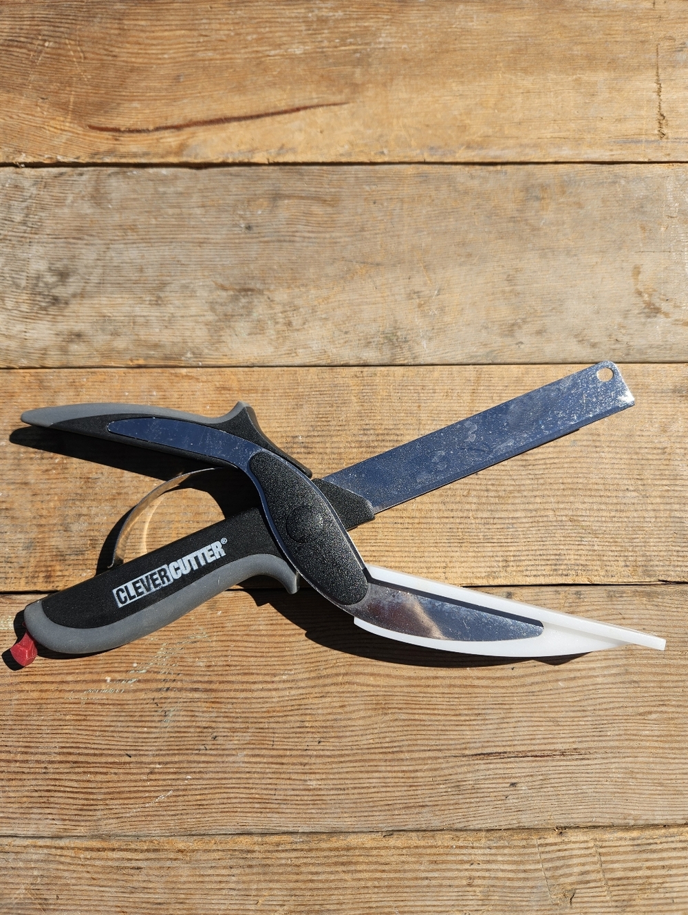Clever Cutter 2in1 Knife Cutting Scissors Slicer Seen on TV